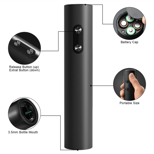 Electric Wine Bottle Opener Cordless Rechargeable 1 Pack 2
