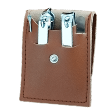 Stainless Steel Manicure Set with PU Leather Case