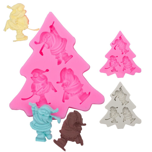 Silicone Cake Decorating Tools Set Christmas Tree Snowflake 1