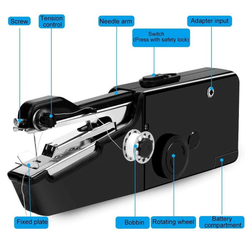 USB handheld sewing machine cordless mini repair kit 1
