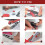 Mini cordless handheld sewing machine white red 6