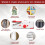 Mini cordless handheld sewing machine white red 7