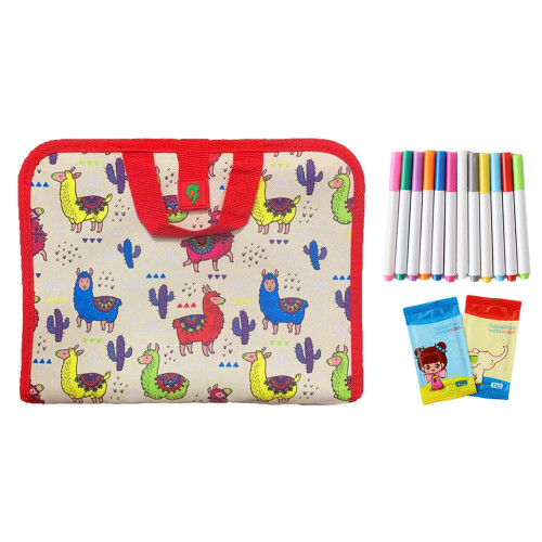 Kids Erasable Doodle Book with Alpaca Design, 1 Piece 1