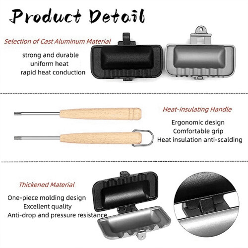Hot Dog Toaster Double-Sided Sandwich Pan 2