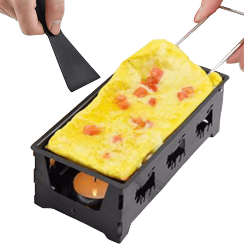 Non-Stick Cheese Melter Pan with Spatula and Foldable Handle 1