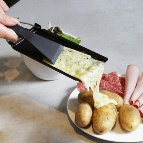 Non-Stick Cheese Melter Pan with Spatula and Foldable Handle 2