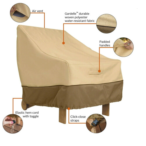 Housse imperméable pour chaise Adirondack QUTETN (1 pièce) 1