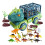 Dinosaur Truck Toy with Figures, Pull-Back Transport 3