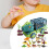 Dinosaur Truck Toy with Figures, Pull-Back Transport 6