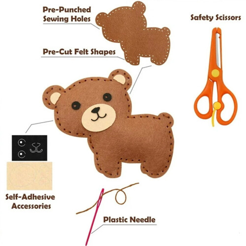 Kids Sewing Kit Animal Craft Kit 1 Piece 1