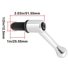 4pcs 1/2 Thread Milling Machine Headstock Lock Bolt Handle Compatible with Bridgeport