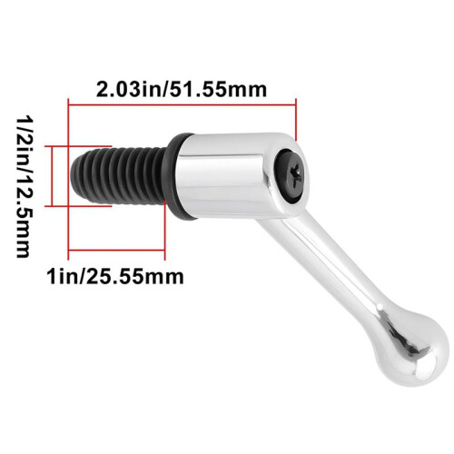4pcs 1/2 Thread Milling Machine Headstock Lock Bolt Handle Compatible with Bridgeport