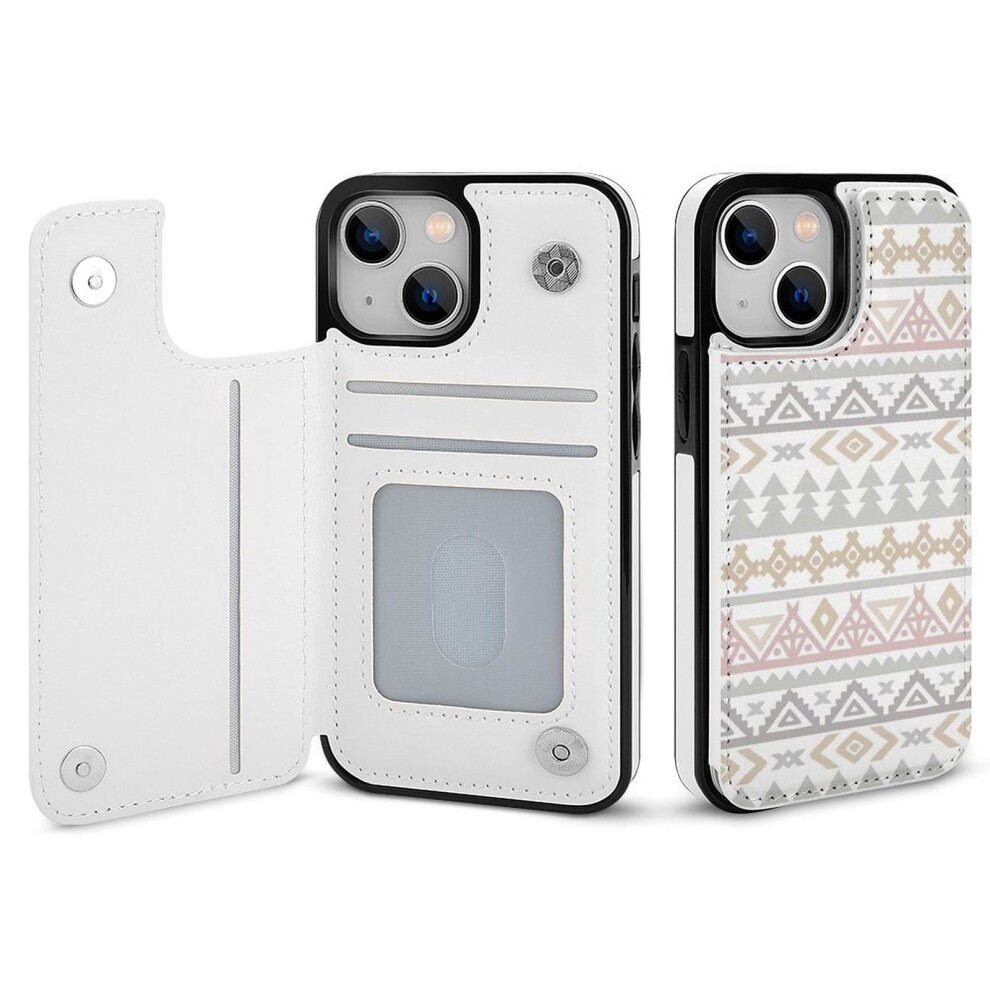 Bohemian Iphone 14 Wallet Case Pu Leather Flip With Card 9370362172099