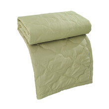 Green Cotton Spandex Quilt Coverlet Reversible