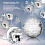 Hanging Mirror Disco Balls Silver 18 pcs 1.97in 2.36in 3