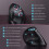 Ergonomic Wireless Vertical Mouse Bluetooth/USB 1pc 2