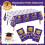 Graduation tablecloth purple gold 54" x 108" 3 pack 6