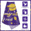 Graduation tablecloth purple gold 54" x 108" 3 pack 2