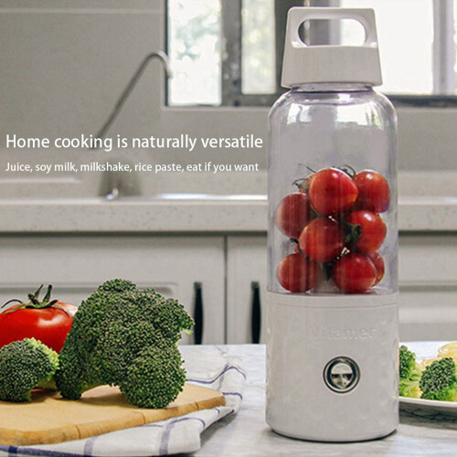 Portable smoothie blender 500ml 4000mAh white 1