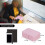 Jewelry Box Leather Travel Case 2-Layer Pink 2