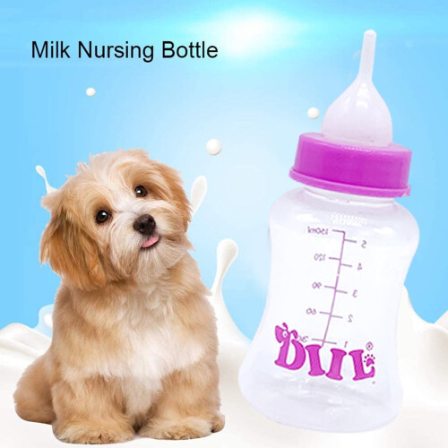 Pet feeding bottle set with replacement nipples 2