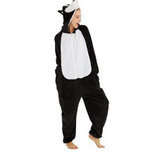Pijama para Adultos Kigurumi Onesie Mono Traje Perro Husky Negro-Blanco S — disfraz animal adulto, mono cuerpo entero