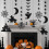Black Halloween Hanging Banner Decorations 12 Pack 3