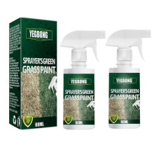 (2pcs) Fast Green Spray Grass and Turf Paint Environmentally Friendly Pet-Friendly Green Again Green Sprayer Lawn Colorant
