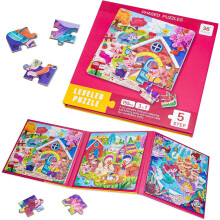 Puzzles magnétiques de voyage pour enfants Éducatifs 155 pièces 17x17 cm — jeu enfant voiture, activite calme enfant