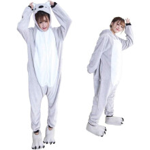 Pijama para adultos Kigurumi disfraz pelele Onesie unisex Koala gris XL — ropa dormir invierno, traje carnaval adulto