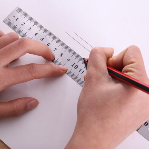 Double-Sided Ruler Portable Precision Measuring Tool 8 pcs 1