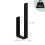 Self-Adhesive Toilet Roll Holder, Matte Black, Holds 2 Rolls 4