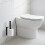 Self-Adhesive Toilet Roll Holder, Matte Black, Holds 2 Rolls 3