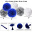Class of 2024 party decoration kit blue silver 6