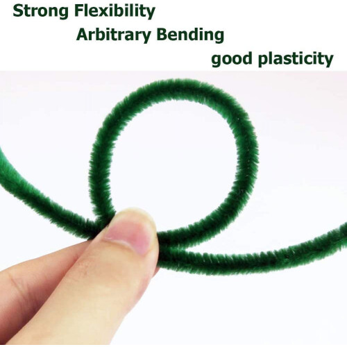 Green Pipe Cleaners Chenille Stems 100 pcs 2