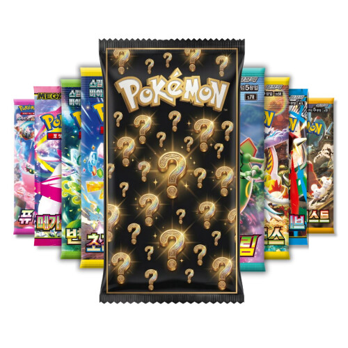 Pokémon Pokemon Korean Assorted Booster Pack Bundle - 9 Pack Mystery Mix from Random Sets and Expansions