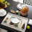 Christmas linen placemats tree print 4 pcs 2