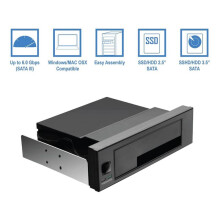 8X Universeel Hot Swap Mobiel Rack voor 2,5 Inch of 3,5 Inch SSD/HDD, Interne Ladeloze Backplane-Behuizing voor Harde Schijven