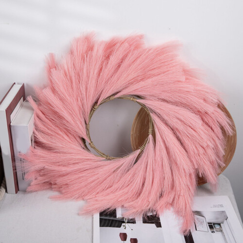 Artificial Pampas Grass Wreath Realistic Fine Texture 1 2