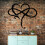 Heart Pendant Wall Decor Metal Rustic Style 2 Sizes 4