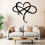 Heart Pendant Wall Decor Metal Rustic Style 2 Sizes 5