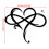 Heart Pendant Wall Decor Metal Rustic Style 2 Sizes 8