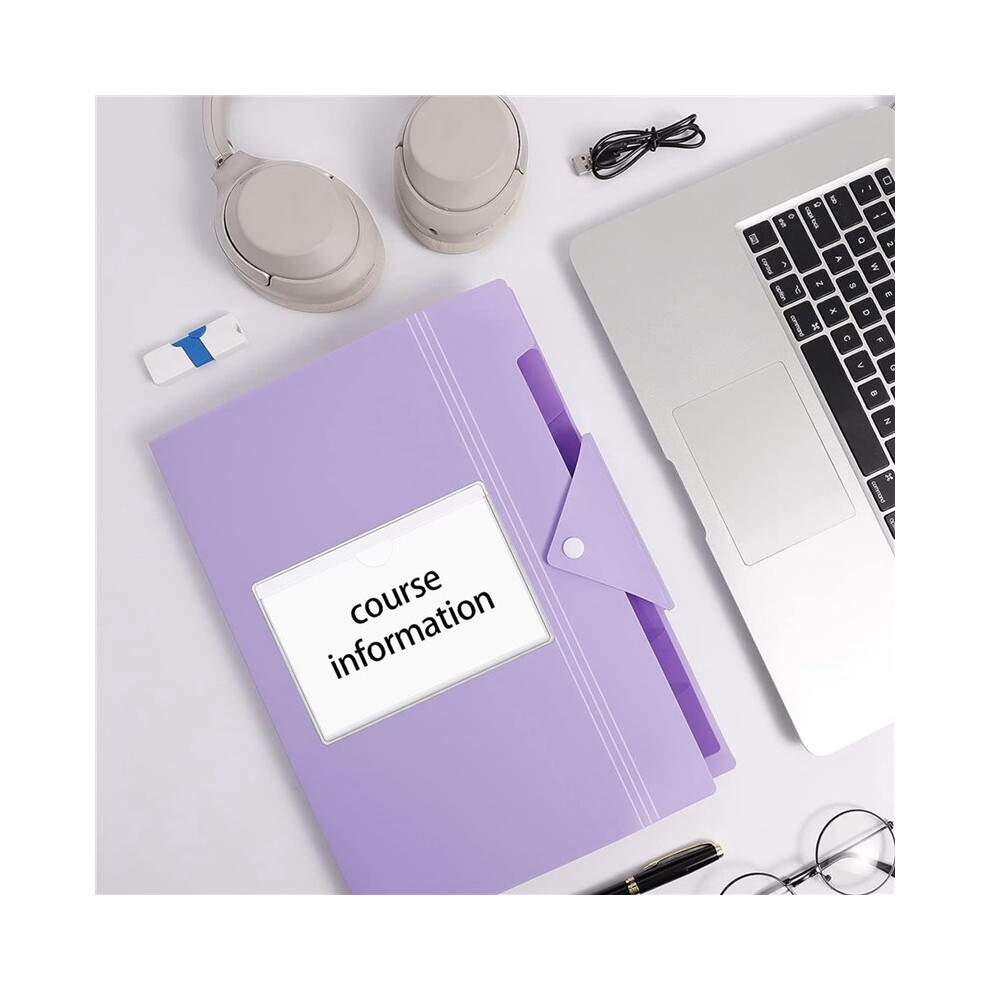 Clear Adhesive Pockets 4X6in Index Card Pockets Sleeves Self Adhesive With Top Loading Label Pockets (120 Pcs) 6033396138389