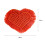 Sottobicchiere a forma di cuore in cotone intrecciato con nappe 5