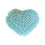 Sottobicchiere a forma di cuore in cotone intrecciato con nappe 2