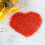 Sottobicchiere a forma di cuore in cotone intrecciato con nappe 8