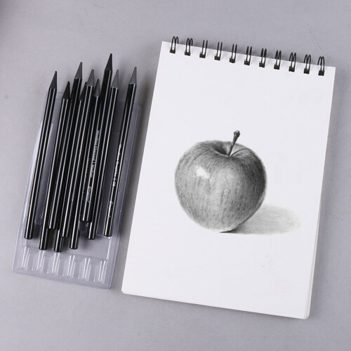 Sketching pencil set non-wood charcoal 12-piece 1