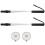 4Pcs Beach Scoop for Beachcombing Collect Seashell Rocks Sifting,Extra Long Telescoping Shovel 4