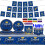 Graduation Tablecloth Decorative Scratch-Resistant 120x84 in 7