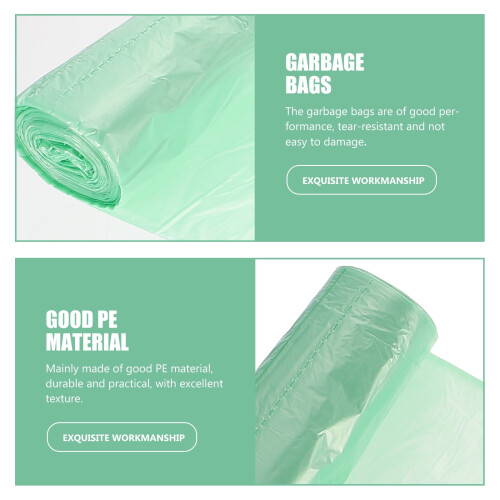 Mini Garbage Can for Bedroom Office with 150 Plastic Trash 2